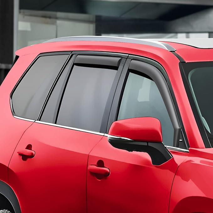 Voron Glass in-Channel Extra Durable Rain Guards for Toyota Grand Highlander 2024-2026, Window Deflectors, Vent Window Visors, 4 Pieces - 200611