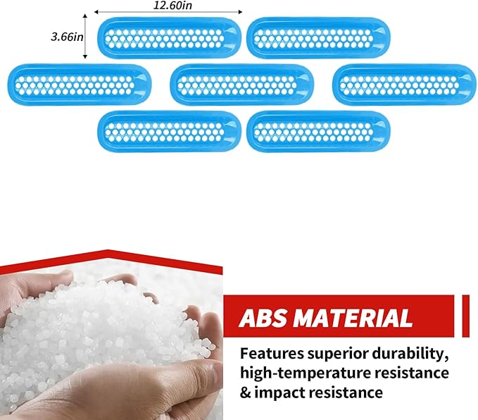 Front Grille Inserts Grill Mesh Clip-on Trim Covers Exterior Accessories Compatible with Jeep Wrangler JK & JKU 2007-2017,Light blue