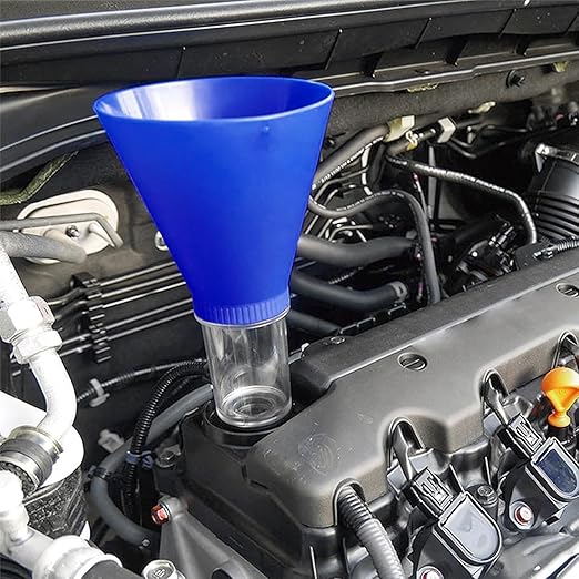 Locking Oil Funnel Engine Oil Funnel Oil Filter Funnels Oil Change Tools Threaded Locking No-Spill Tool Screws Directly Into Filler Fast and Easy Oil Change with No Mess