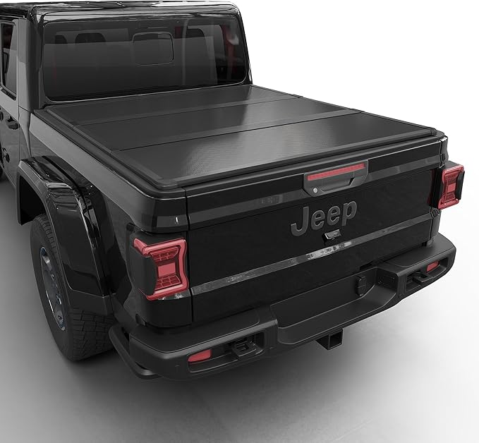 Hard Folding Truck Bed Tonneau Cover |CFHT-031|Fits 2020-2026 Jeep Gladiator 5' Bed (60.3")