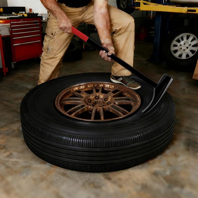 Tire Bead Breaker Tool with Tire Hammer and 30inch Tire Iron and 38inch Tire Bar for Tire Changing Tool Tire Changer Kit