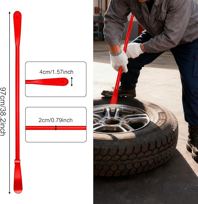Tire Bead Breaker Tool with 2Pcs 38inch Tire Iron Bars for Tire Changing Tool Tire Changer Kit