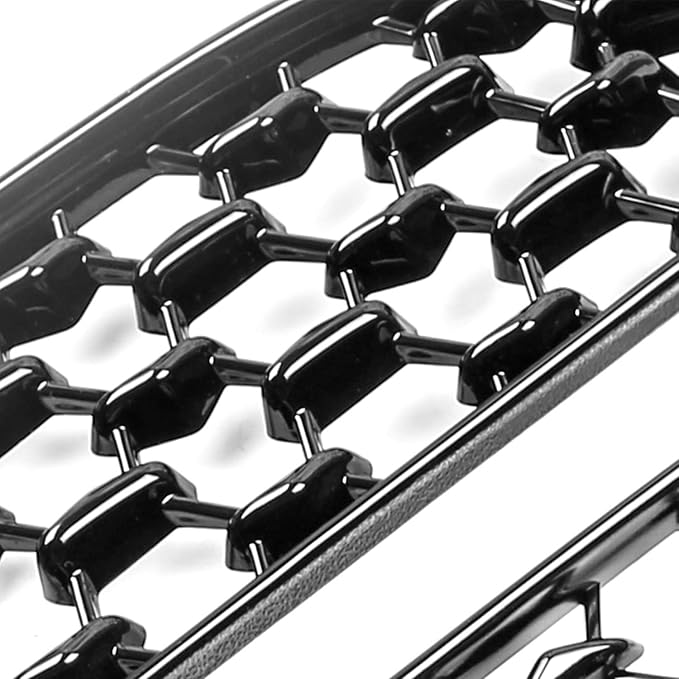 CDEFG CX-30 Front Grill Mesh Inserts Trims Front Grille Guard for 2019-2024 2025 Mazda CX-30 Car Exterior Accessories ABS Material(2PCS) (320MM for CX30 Preferred Grilles)