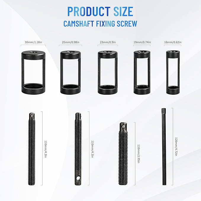 Valve Spring Compressor | 10 Piece Spring Clamp Tool Kit with C Clamp, Collet Pusher Adapters, Extension Rods, and Lever for Car, Motorcycle, ATV, and Small Engine Repairs (Green)