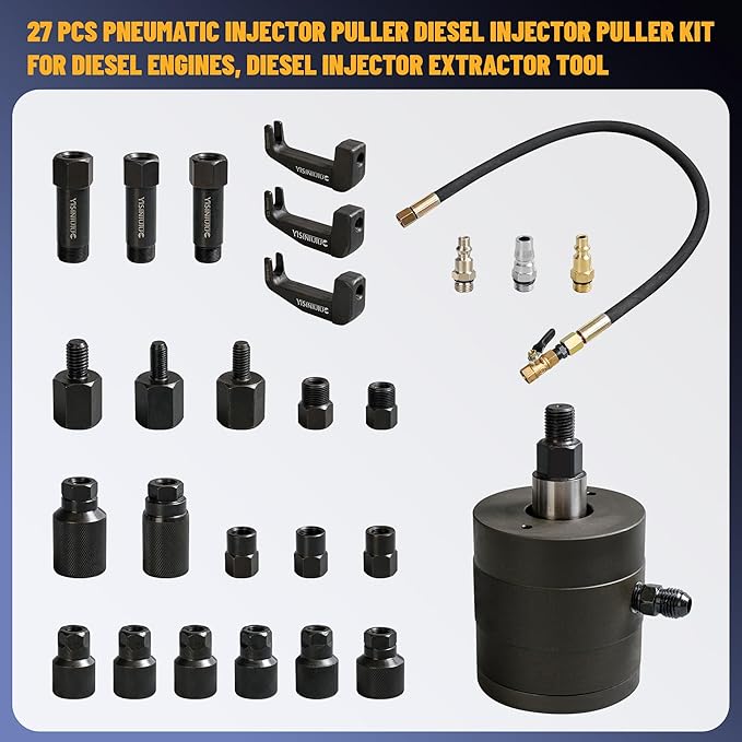 Pneumatic Injector Puller Diesel Injector Puller Kit for Diesel Engines, Diesel Injector Extractor Tool