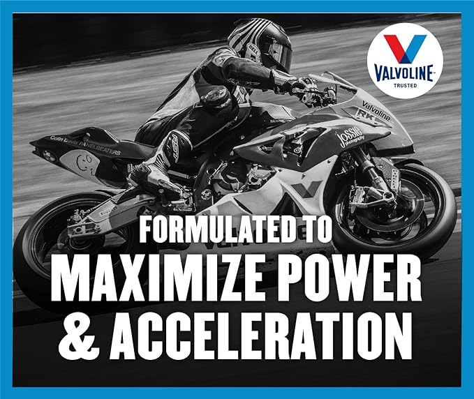 Valvoline 4-Stroke Motorcycle SAE 20W-50 Motor Oil 1 QT, Case of 6 (Pack of 2)