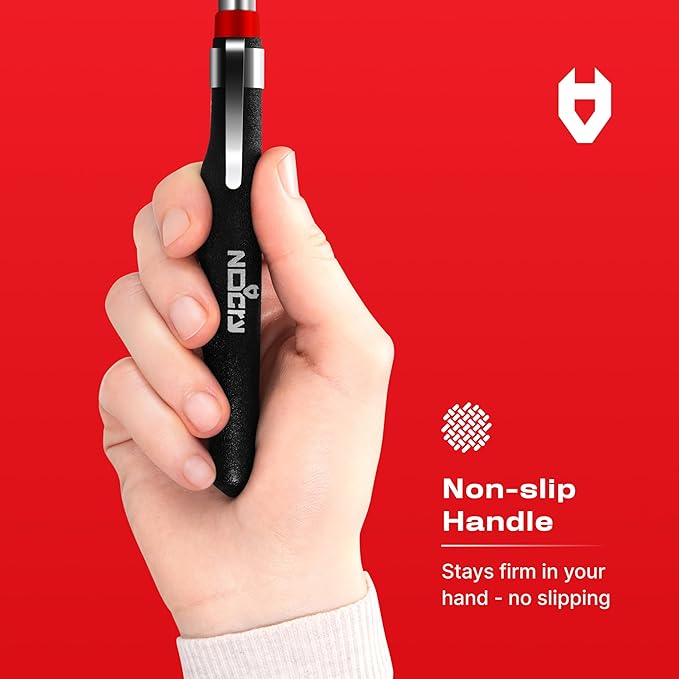 NoCry Heavy Duty Telescoping Inspection Mirror — 3.23 Inch Round Mirror on a Stick; 2-in-1 Storage Pouch; Extendable Mirror up to 30in; Non-Slip Handle; 360° Inspection Mirror Telescoping Swivel Head