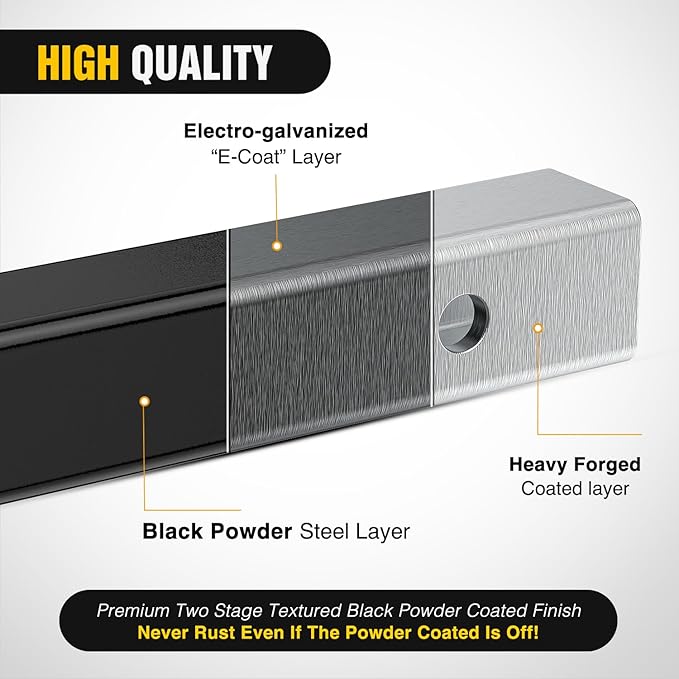 Nilight Multi-Ball Trailer Hitch Ball Mount, 2 & 2-5/16 Inch Balls, Dual Ball Mount fits 2-1/2-Inch Hitch Receiver, Chrome Plating