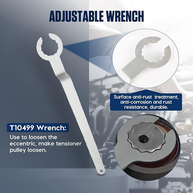 Engine Camshaft Tool Set, 6PCS Timing Belt Tool Kit for VAG EA211 1.0L 1.2L 1.4L 1.6L FSI TSI TFSI Petrol Engine Compatible with VW Audi A3 /Golf 7/New Jetta/Skoda/Santana/LaVida