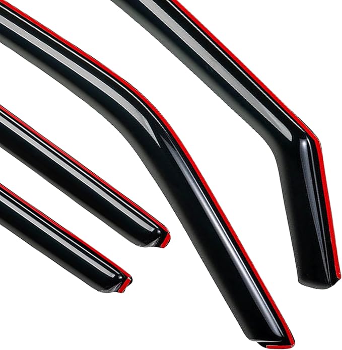 Rainproof Side Window Wind Deflectors for 2018-2025 Ford Focus Hatchback & Sedan, in-Channel Sun Rain Guard Sets,Window Visors for Cars,Vent Deflector for Ford Focus 19-25 Sedan FO112-IN