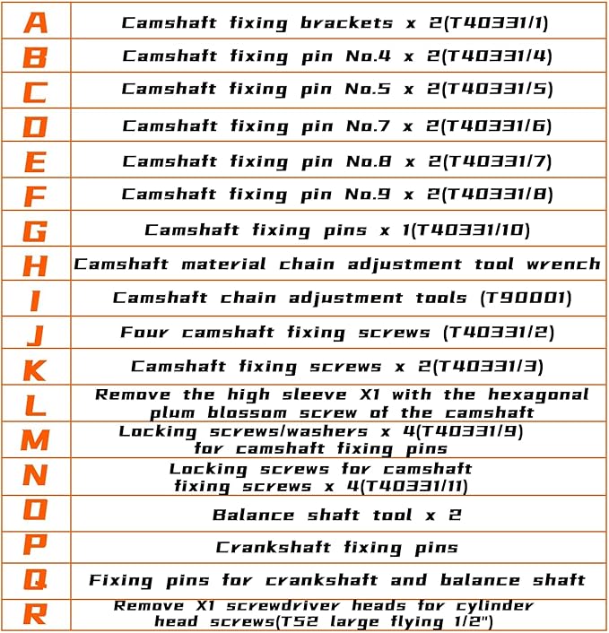 EA839 Engine Camshaft Locking Timing Tool Kit Compatible with VW Audi, Cam Locking Tool for Porsche 3.0T TFSi 2.9T Hybrid Version CXT, Camshaft Adjuster Counter Holder T40331, T90001, T90002