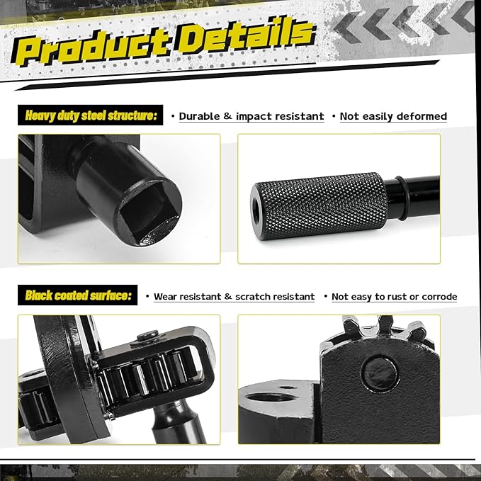 for Detroit Diesel DD13 DD15 DD16 Engine Brake Adjustment Tool 4.6mm&4.1mm Engine Barring Tool TDC Locating Pin W470589042300 J-46392 W470589001500 (4 PCS)