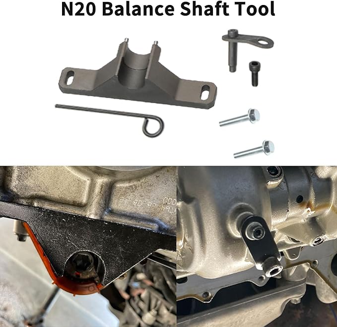 DPTOOL Camshaft Timing Flywheel Holder Tool Fuel Injector Remover Kit Compatible with BMW N20 N26 Engine