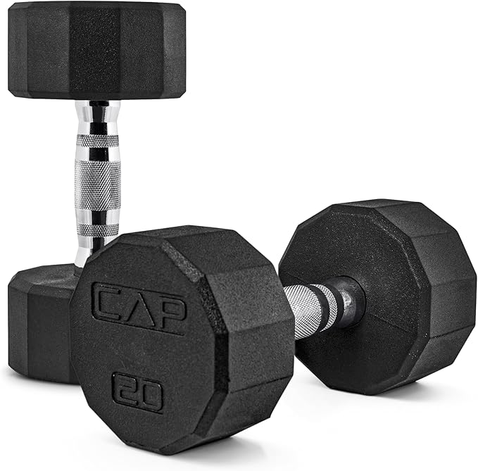 CAP Barbell Coated Dumbbell Weight | Multiple Options Pairs & Sets