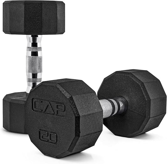 CAP Barbell Coated Dumbbell Weight | Multiple Options Pairs & Sets