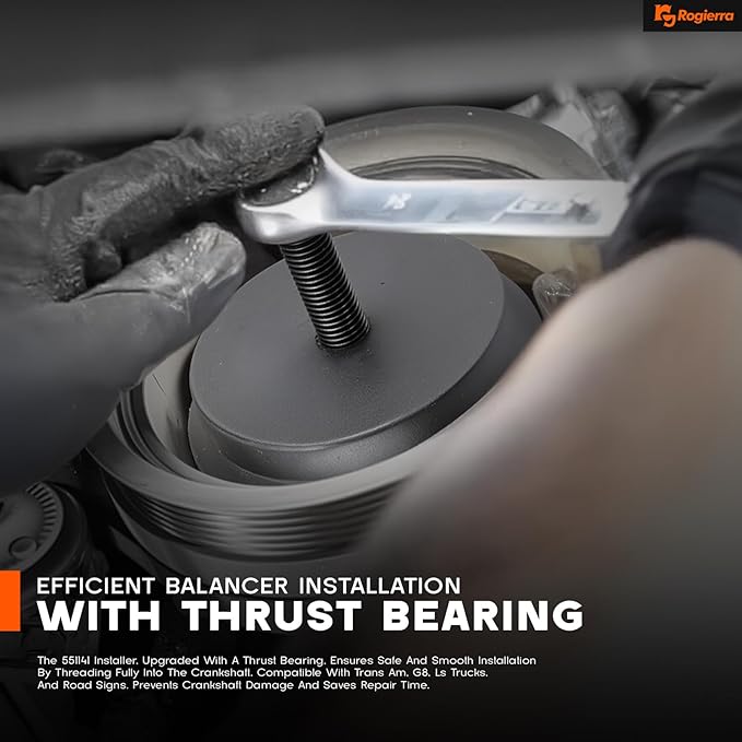 For GM 25264 Harmonic Balancer Puller, Harmonic Balancer Installation Tool for LS ，Crank Pulley Puller for GM Chrysler Jeep Dodge, Harmonic Damper Puller for Engine Balancer Removal Replacement