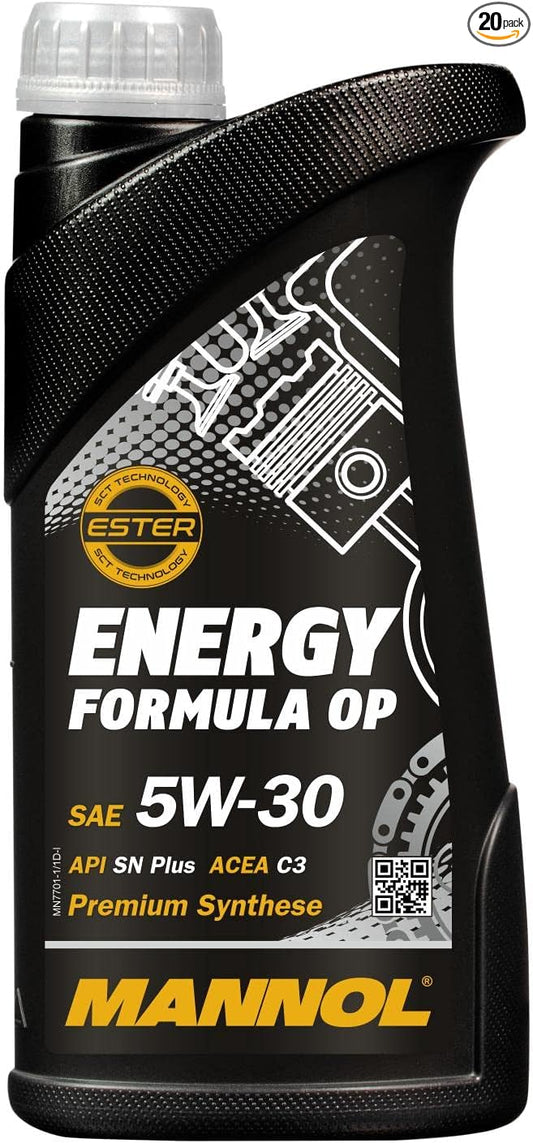 Energy Formula OP 5W-30 Motor Oil by MANNOL - 7701 Premium Synthetic Engine Oil for OPEL and GM Vehicles, Car Oil, 1L