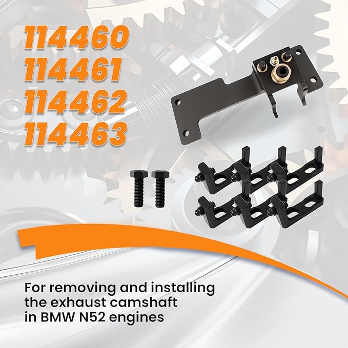 Engine Camshaft Locking Timing Tool Kit Fit for BMW N51 N52 N53 N54 N54T N55, locating Exhaust Camshaft Upper and Lower Bearing Strip, Replace 114460 118550 117100