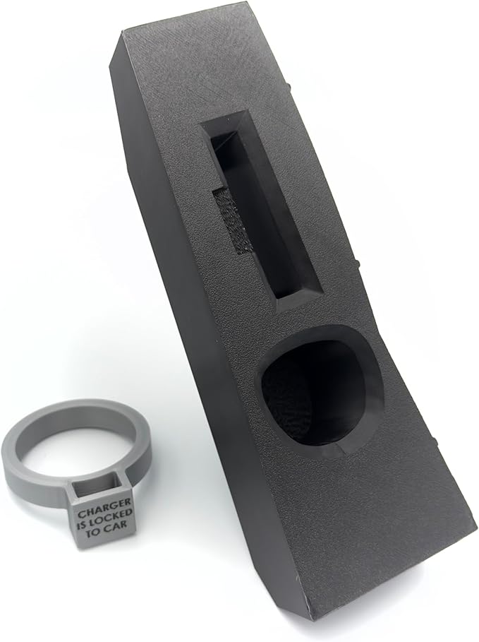 Door Dock for Tesla/J1772 Adapter for Model Y and Charger Locking Ring Bundle 2023-2025 (Silver)