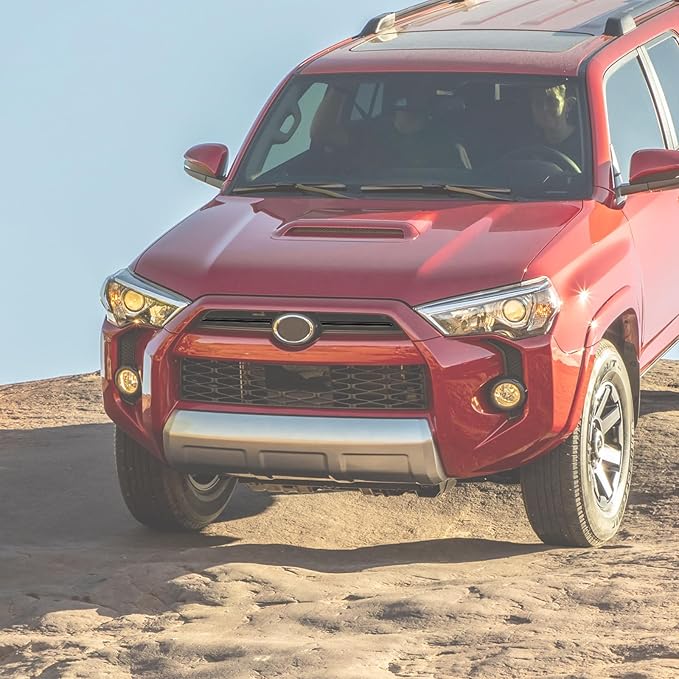 Jimen Compatible with Toyota 4Runner 2020-2022, Front Center Grille Inserts Cover Exterior Trim Accessories (Black)