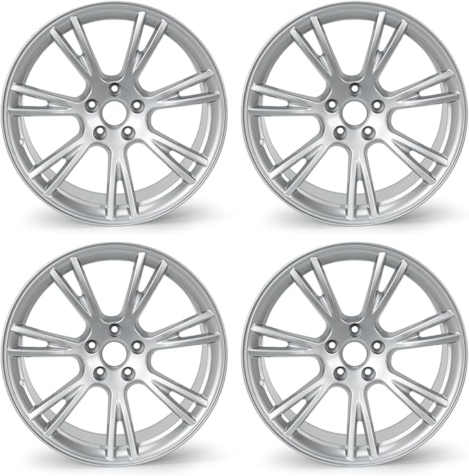 New 19" x 9.5'' Aluminum Alloy Replacement for OE Wheel Rim Compatible with Model Y 2020–2023, Fits Front or Rear Wheel– Square Setup for Long Range Models, Set of 4