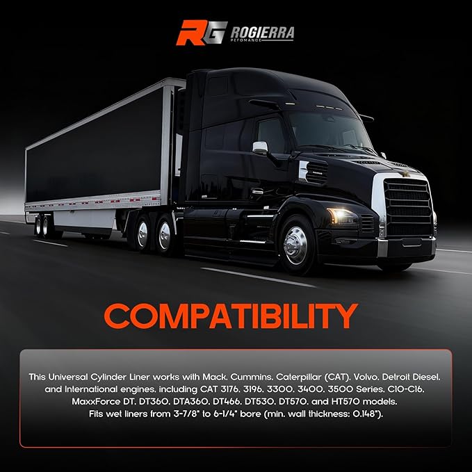 Universal Cylinder Liner Puller Tool for Mack, Cummins, CAT & Caterpillar - Heavy Duty Diesel Engine Wet Liner Removal (3-7/8" to 6-1/4" Bore) - Compatible with PT-6400-C, M50010-B, 3376015 Models