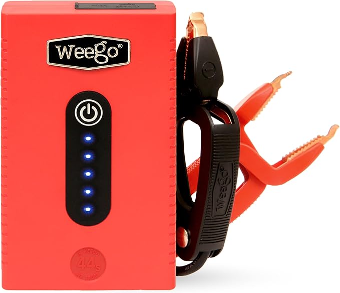 Weego 44s: 2100A Self-Use 12V Lithium Car Battery Jump Starter – USA-Engineered Safe Replacement for Jumper Cables - Car Jumper Starter Portable for 7L Gas and 3.5L Diesel Engines (N44s)
