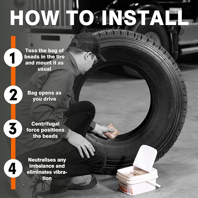 magnum+ Tire Balancing Beads - Case of 8 bags x 21oz/596 g