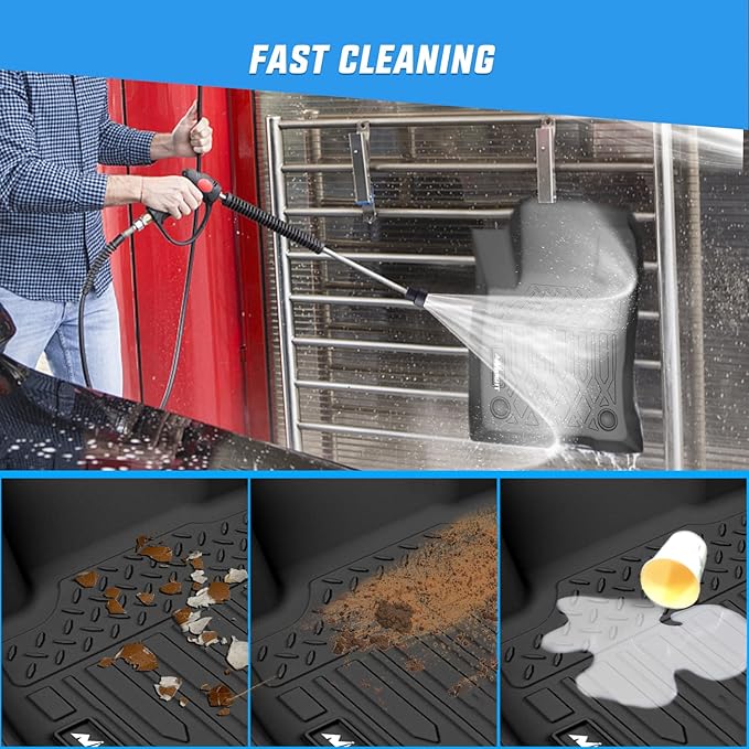 Nilight TPE Floor Mats for Ford Bronco Sport 4-Door 2021 2022 2023 2024 2025 All Weather Custom Fit Heavy Duty Floor Liners