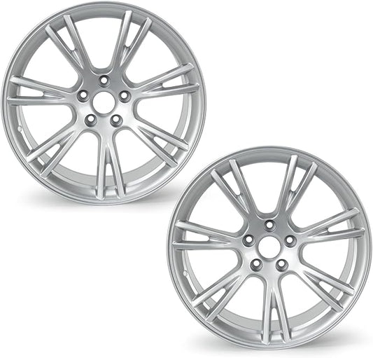 New 19" x 9.5'' Aluminum Alloy Replacement for OE Wheel Rim Compatible with Model Y 2020–2023, Fits Front or Rear Wheel– Square Setup for Long Range Models, 2 Sets