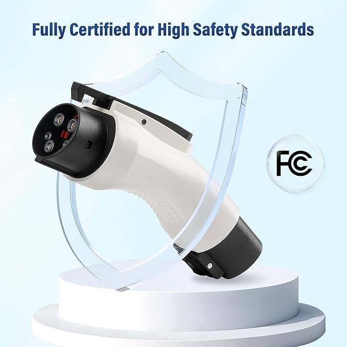 Tesla to J1772 Charging Adapter, 60Amp, 250V AC, Safety Certified, EV Charging Adapter Compatible with Tesla Wall/Destination/Mobile Connectors, for J1772 Electric Vehicles, Note: Only to J1772