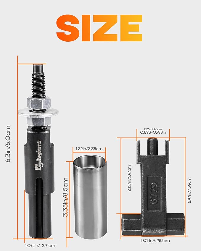 6778 Injector Puller & 6779 Injector Puller, 7222 Injector Tube Remover/Installer Tools Compatible with GM 6.6L Duramax Diesel,For GM Duramax Injector Repair Tool Kit,Replace J-44639,J-4659,J-45910
