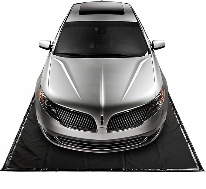 AutoFloorGuard Heavy-Duty Garage Containment Floor Mat for Extra-Large Vehicles, 8’6″x22′