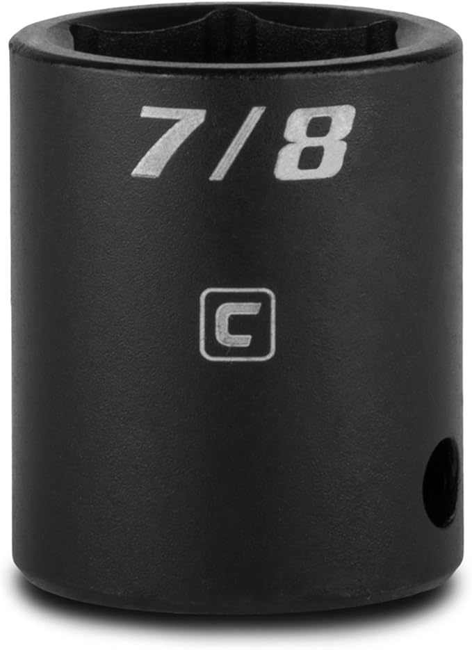 Capri Tools 7/8-Inch Shallow Impact Socket, 1/2-Inch Drive, 6-Point, SAE