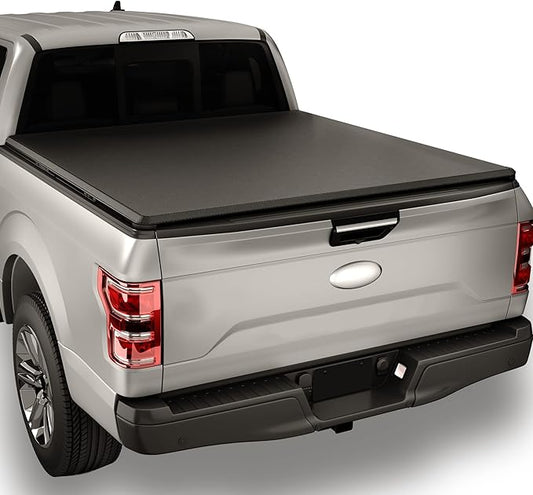 Soft Tri-Fold Tonneau Cover Truck Bed for 2015-2025 Ford F-150 5.5FT/67.1inch
