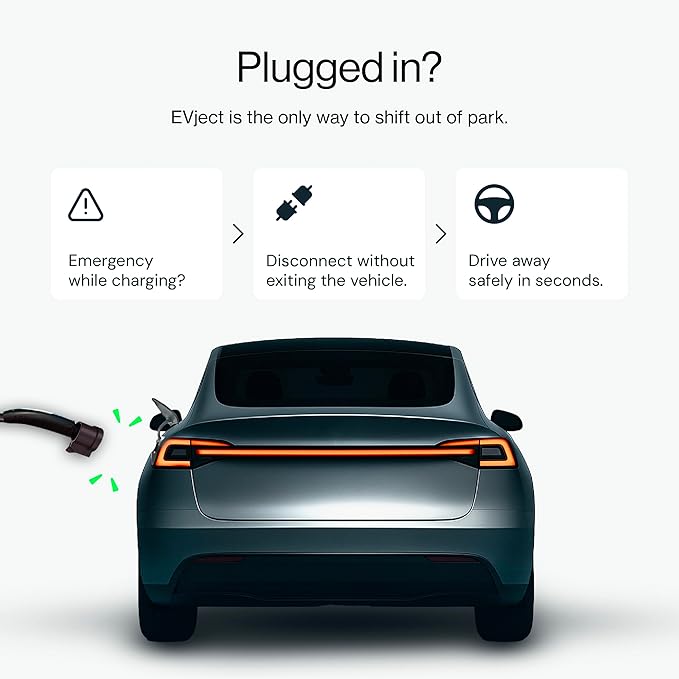 Escape Connector 2.0 - Electric Vehicle NACS Charger Connector for Safe Emergency Breakaway - Compatible with Model Y/3 (Post 2019) & Non-Tesla NACS EVs - Level 1, 2 & DC Fast Charging