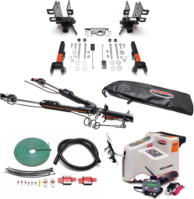Roadmaster Nighthawk Tow Bar and Baseplate Combo with Wiring Kit for LED Bulbs & Supplemental Braking System fits 2019-2025 Gladiator JT with LED Taillights | Includes Decal