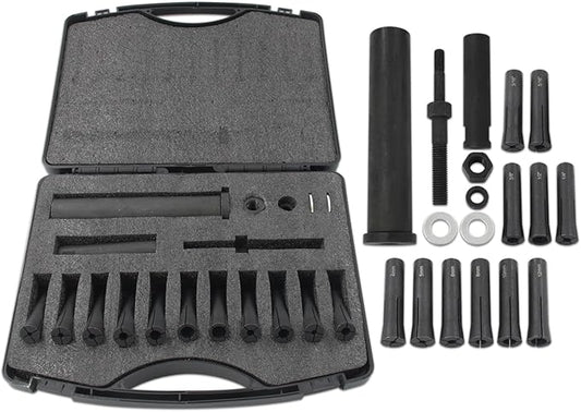 95400 in-Line Dowel Pin Puller Master Set Includes Both SAE and Metric Collets, Dowel Dismantling Tools