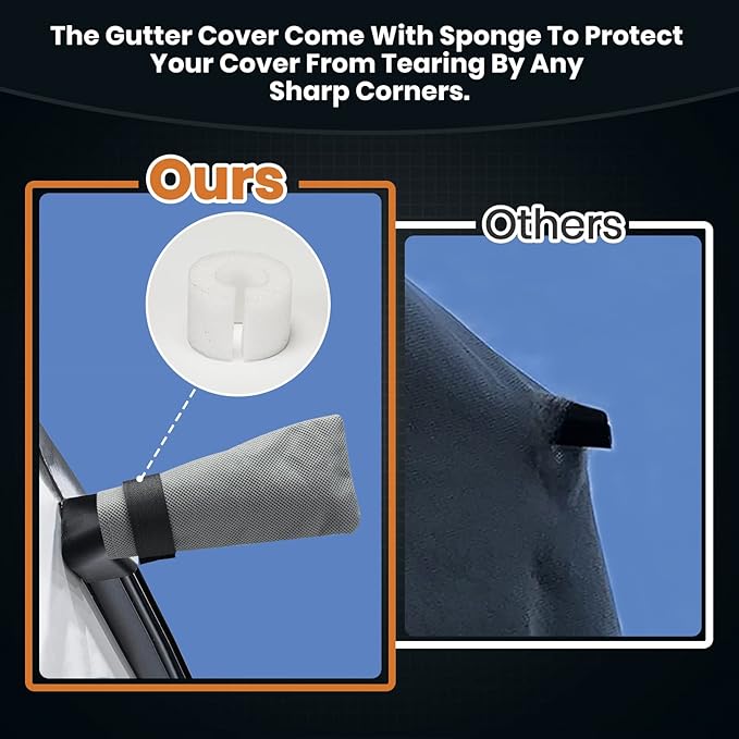 Leader Accessories Windproof RV Cover 22' -24' Travel Trailer Cover Extra Thick Camper Cover - Anti-uv & Ripstop with 4 Tire Covers, Adhesive Repair Patches