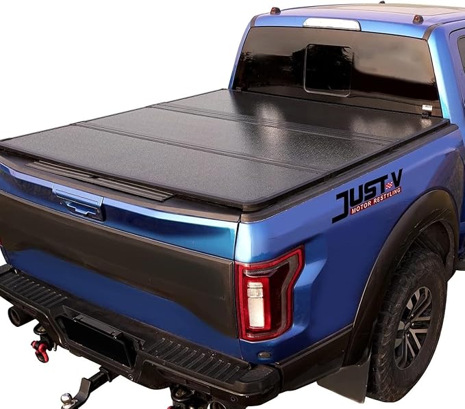 Hard Tri-Fold Truck Bed Tonneau Cover Compatible with 2019-2024 Ranger Raptor Crew Cab 5FT Bed 61' Width
