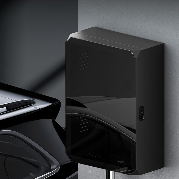 Tesla Wall Charger Cover, Outdoor EV Charger Enclosure Universal Fit for All Electric Vehicle Chargers, Large Capacity Weatherproof Wall-Mounted Charger Box