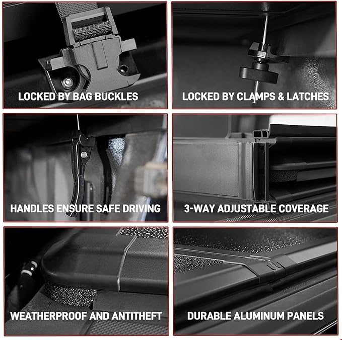 Hard Tri-fold Truck Bed Tonneau Cover Fits 6.9 FT for 2020-2026 Chevy Silverado/GMC Sierra 2500/3500 HD 6.9 FT (82.2") Bed Crew Cab