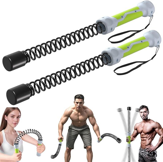 3 in 1 Ropeless Battle Ropes for Home Grm,Portable HIIT Workout Rope for Working Out, Weighted Exercise Battle Ropes for Low-Impact Cardio Training（2 pcs