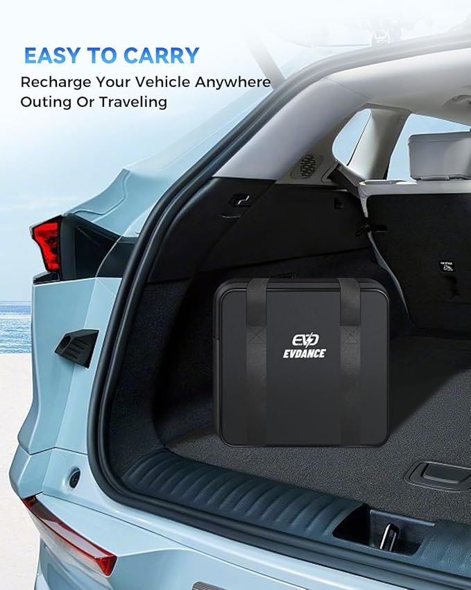 EV Charger Extension Cable, 21ft 32Amp J1772 Extension Cable Compatible with 110V-240V SAE J1772 EV Chargers, Suitable for J1772 EVs/PHEVs, Level 1/ Level 2 IP66 Car Charger Extension Cord with Bag