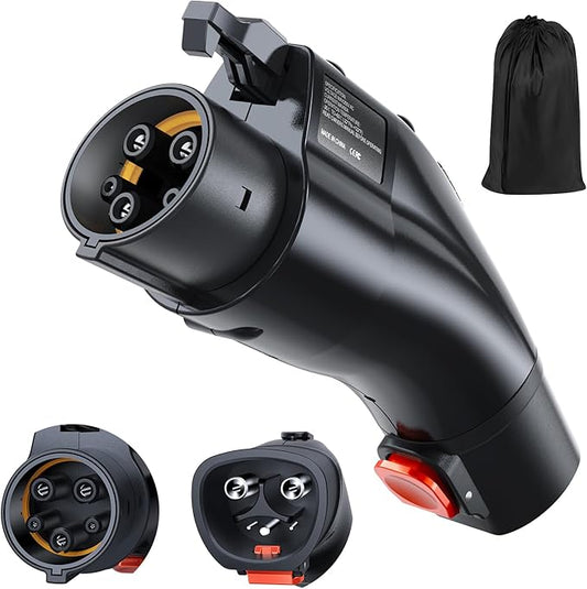 Tesla to J1772 EVs Charging Adapter, Tesla Charger Adapter Converter Up to 60Amp 250V AC, Compatible with Tesla Wall Connector, Destination/Mobile Chargers [Excludes Superchargers]