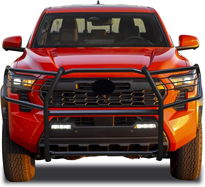 Black Horse Grille Guard Modular Black Compatible with 2024-2024 Toyota Tacoma-17A096404MA