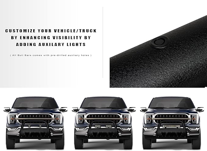 Armordillo 8717486 MS Series Studded Aluminum Mesh Bull Bar - Textured Black Fits 2006-2008 Dodge Ram 1500