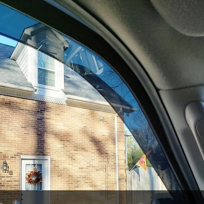 4pcs Original Shatterproof Rainproof Side Window Wind Deflectors for Dodge 2007-2012 Nitro,Tape-on Rain Guards Sets,Nice Looking Window Visors for Cars,Vent Deflector 94307