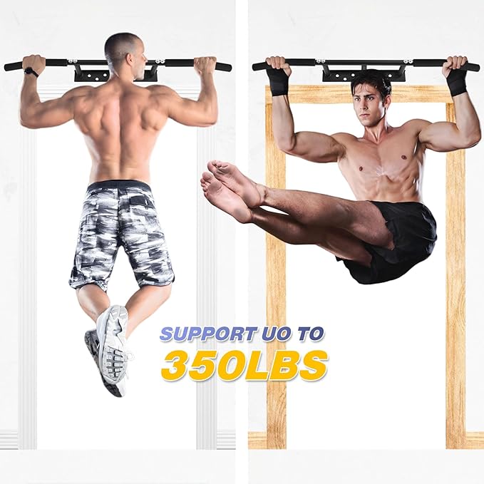 ATENTO Pull Up Bar, Chin Up Bars Ceiling Mount, Workout for Home Gym, Beam, Crossfit - Heavy-Duty, Foam Grip, Easy installation