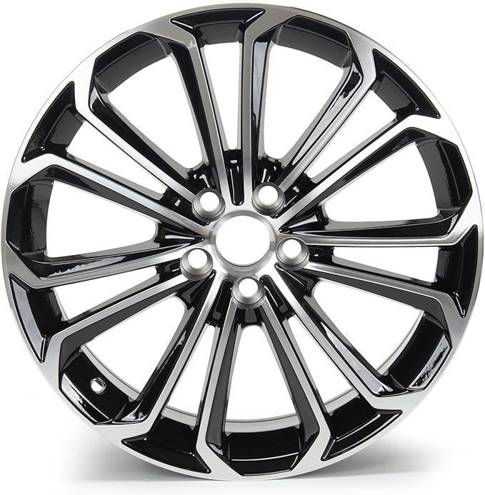 New 17'' x 7'' Aluminum Alloy Replacement for OE Wheel Rim Compatible with Toyota Corolla 2014-2016, 75152B Machined Black